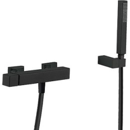 Bateria natryskowa jednouchwyt. Tres Cuadro Ex. czarny mat 00716703BM