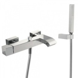 Bateria wannowa z kaskadą TRES CUADRO-TRES chrom 10717002