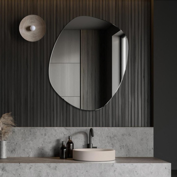 LUSTRO ROCO – O NIEREGULARNYM OBŁYM KSZTAŁCIE 110X131CM GIERADESIGN ROC/110x131
