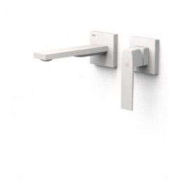 Bateria podtynkowa umywalkowa Tres Slim Exclusive wylewka 180mm biały mat. 20230001BM