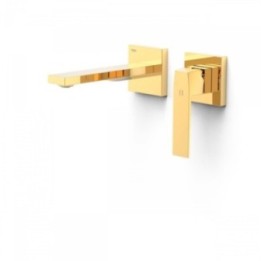 Bateria podtynkowa umywalkowa Tres Slim Exclusive wylewka 180mm złoty 20230001OR