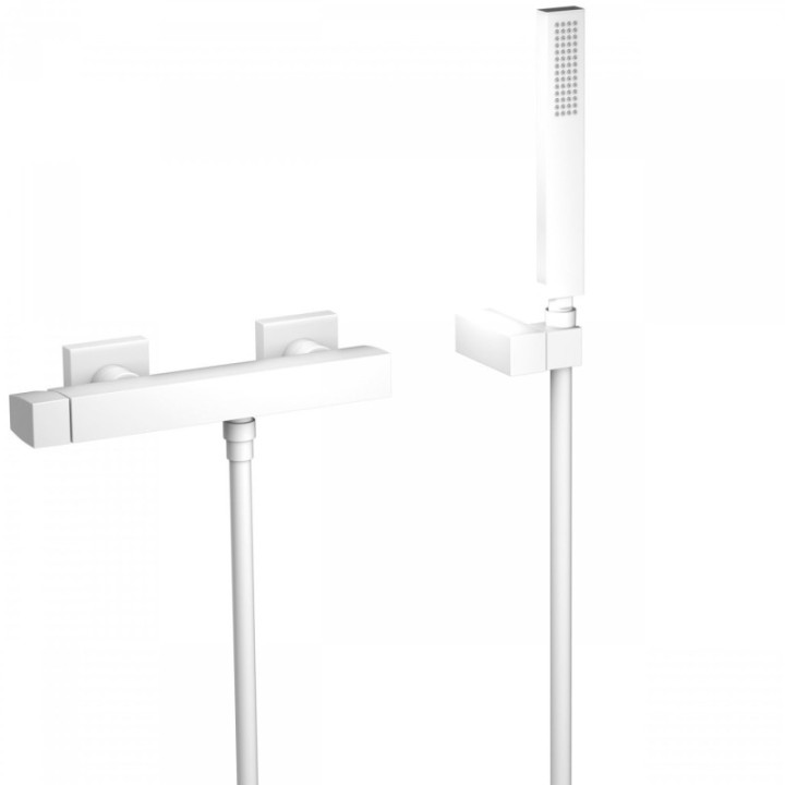 Bateria natryskowa Tres Slim Exclusive biały mat. 20216701BM