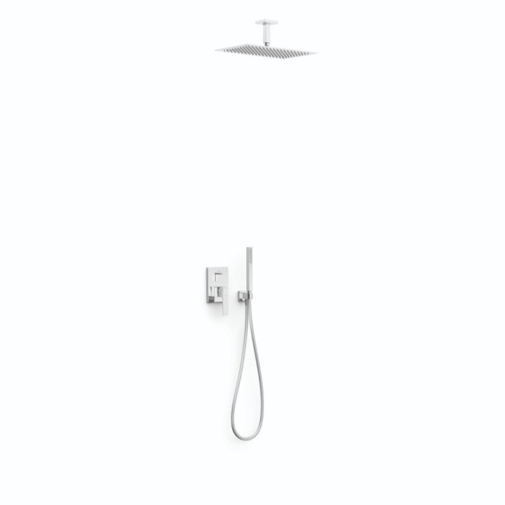Zestaw natryskowy Tres Slim Exclusive z baterią podtynkową Rapid-Box chrom 20228003