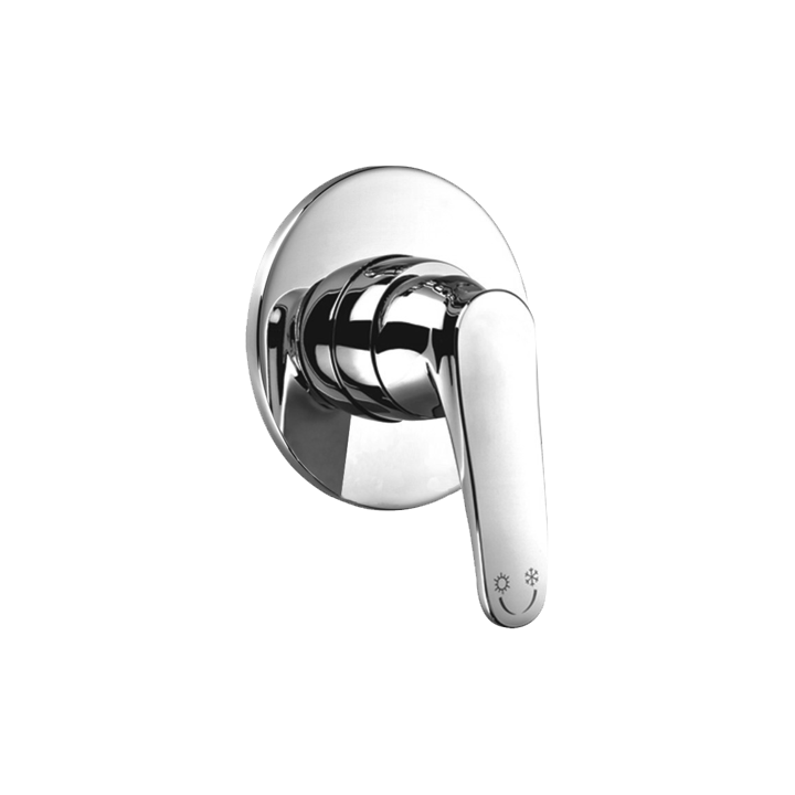Bateria natryskowa podtynkowa Omnires Art Deco chrom AD5145CR