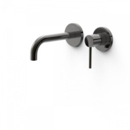 Bateria podtynkowa umywalkowa Tres Study Exclusive wylewka 177mm czarny metalik 26230001KM
