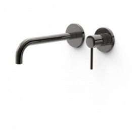 Bateria podtynkowa umywalkowa Tres Study Exclusive wylewka 237mm czarny metalik 26230002KM
