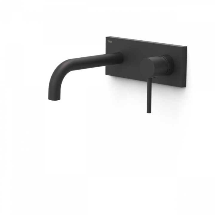 Bateria podtynkowa umywalkowa Tres Study Exclusive wylewka 180mm czarny mat. 26230011NM