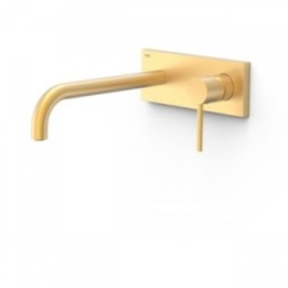 Bateria podtynkowa umywalkowa Tres Study Exclusive wylewka 240mm złoty matowy 26230012OM