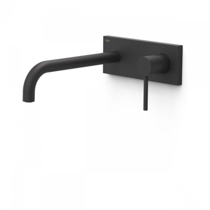 Bateria podtynkowa umywalkowa Tres Study Exclusive wylewka 240mm czarny mat. 26230012NM