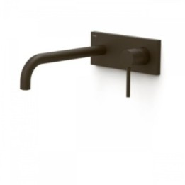 Bateria podtynkowa umywalkowa Tres Study Exclusive wylewka 240mm czarny brąz 26230012KMB