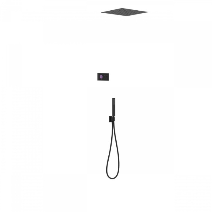 Zestaw prysznicowy TRES SHOWER TECHNOLOGY czarny/czarny mat 09288552NM