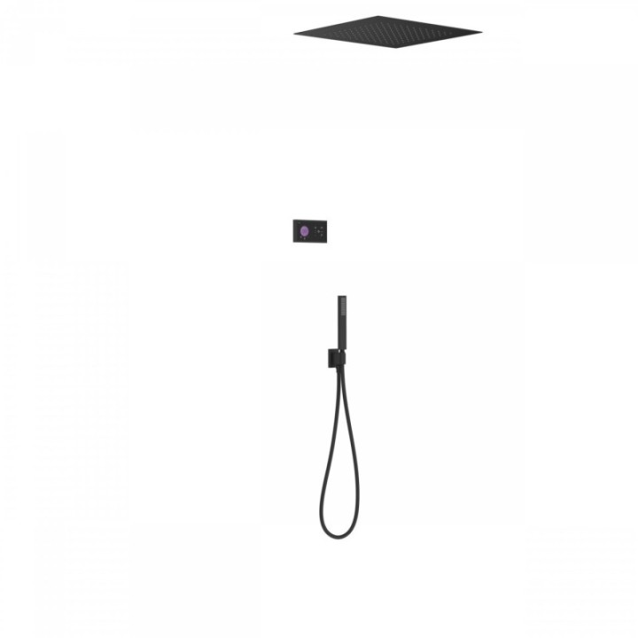Zestaw prysznicowy TRES SHOWER TECHNOLOGY czarny/czarny mat 09288561NM