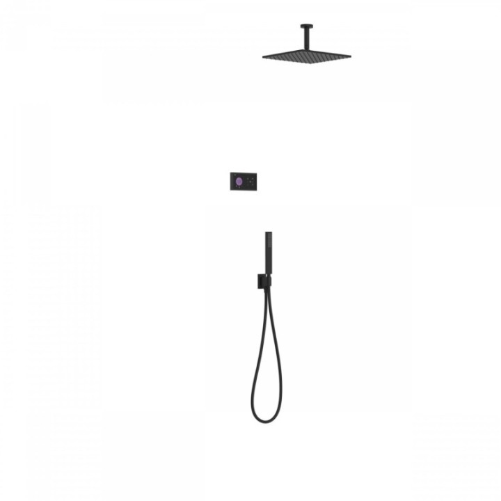 Zestaw prysznicowy TRES SHOWER TECHNOLOGY czarny/czarny mat 09288564NM