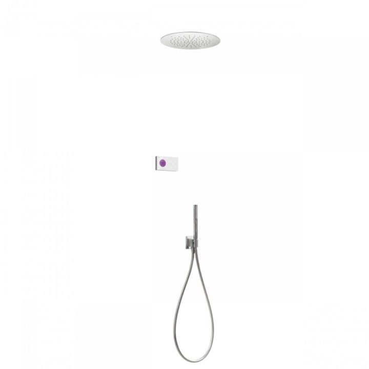 Zestaw prysznicowy TRES SHOWER TECHNOLOGY chrom/biały 09286555