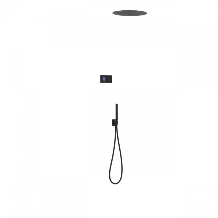 Zestaw prysznicowy TRES SHOWER TECHNOLOGY czarny mat/czarny 09288555NM