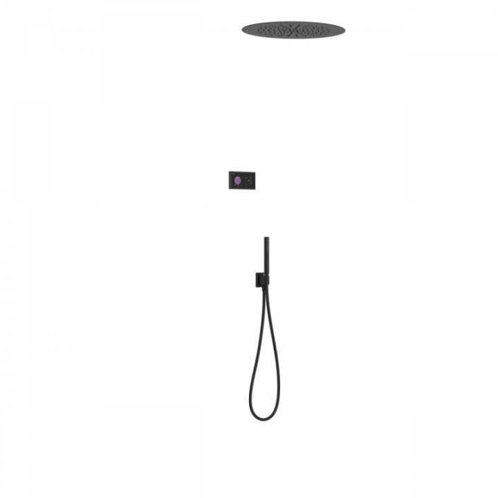 Zestaw prysznicowy TRES SHOWER TECHNOLOGY czarny mat/czarny 09288557NM