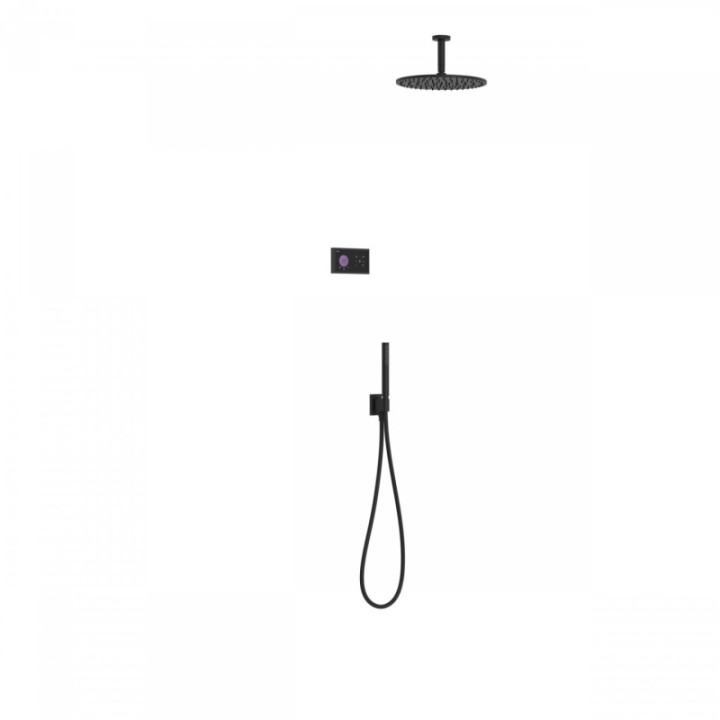 Zestaw prysznicowy TRES SHOWER TECHNOLOGY czarny mat/czarny 09288567NM