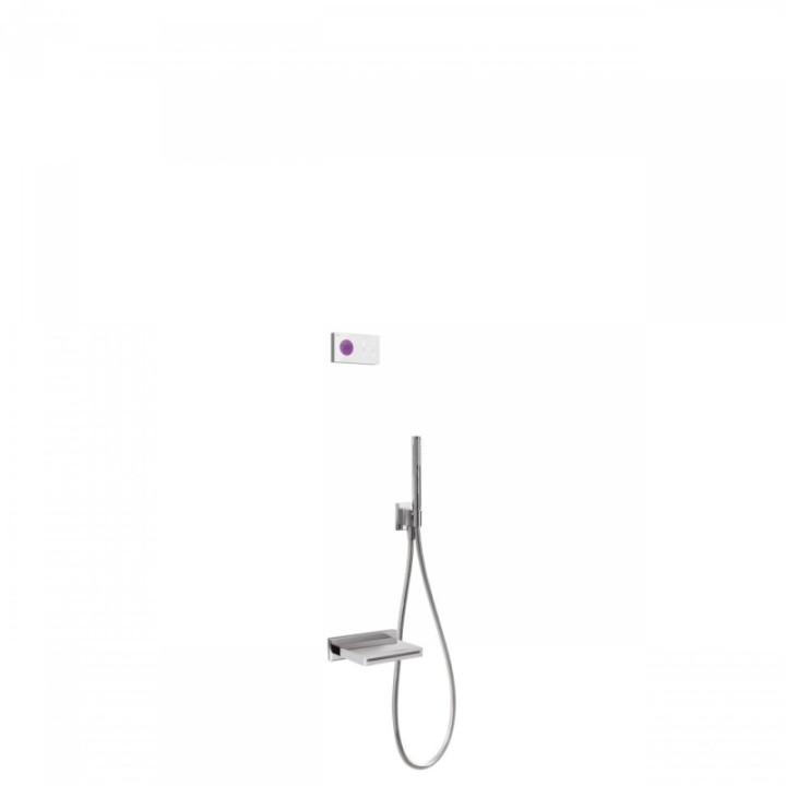 Zestaw nawannowy TRES SHOWER TECHNOLOGY chrom/biały 09286556