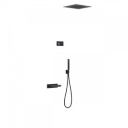 Zestaw nawannowy TRES SHOWER TECHNOLOGY czarny mat/czarny 09288315NM