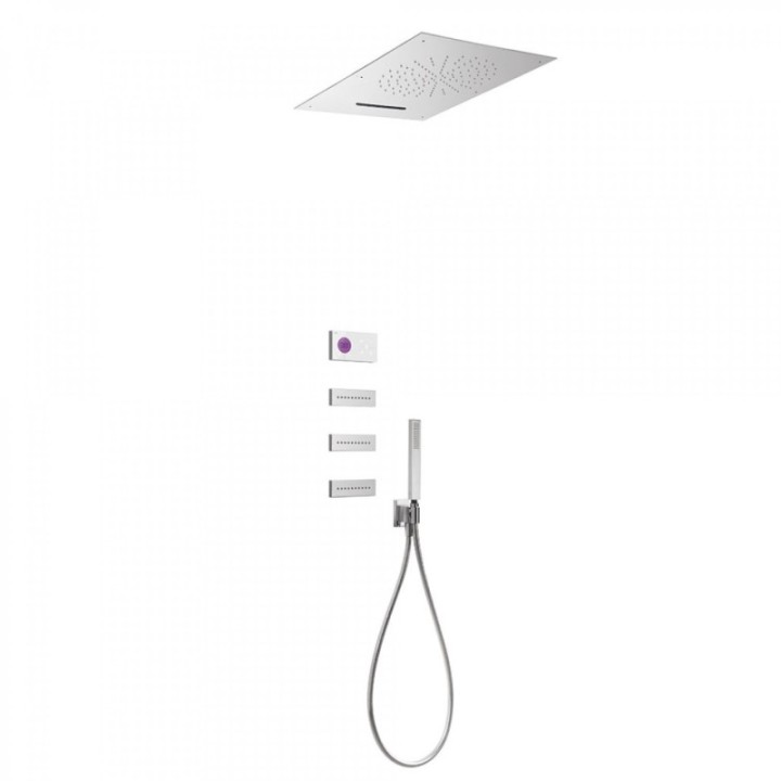 Zestaw prysznicowy TRES SHOWER TECHNOLOGY chrom/biały 09286404
