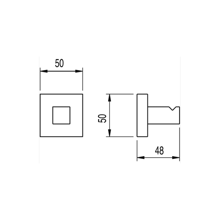 Wieszak TRES CUADRO-TRES chrom 10723620