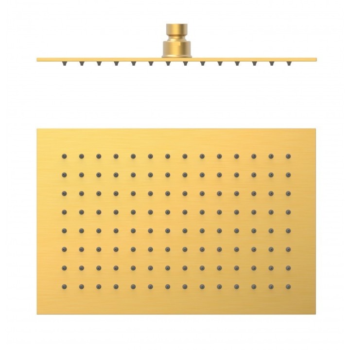 Deszczownica sufitowa 300x200 mm TRES złoty mat 134315007OM