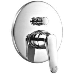 Bateria wannowa podtynkowa Omnires Art Deco chrom AD5135CR
