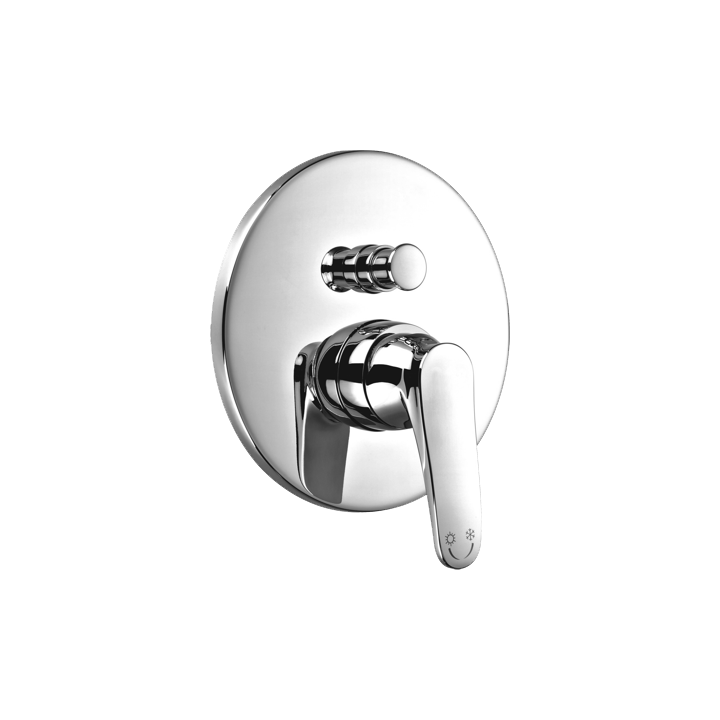 Bateria wannowa podtynkowa Omnires Art Deco chrom AD5135CR
