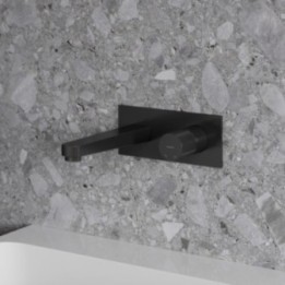 Bateria umywalkowa Omnires Contour podtynkowa antracyt CT8015AT