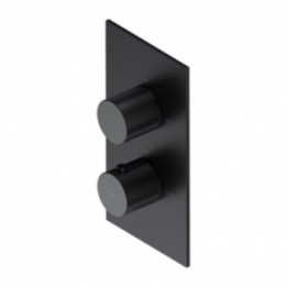 Termostatyczna bateria prysznicowo-wannowa Omnires Contour podtynkowa antracyt CT8036AT