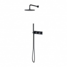 Zestaw prysznicowy Omnires Contour podtynkowy antracyt SYSCT10AT