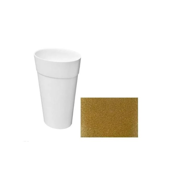 UMYWALKA WOLNOSTOJĄCA UNIQA GLAM BESCO 32x46x84CM ZŁOTA UMD-U-WGZ