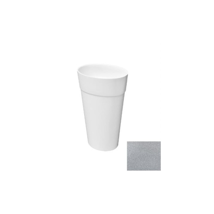 UMYWALKA WOLNOSTOJĄCA UNIQA GLAM BESCO 32x46x8CM SREBRNA UMD-U-WGS