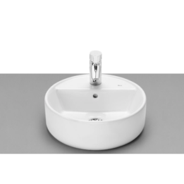 Umywalka nablatowa z otworem na baterię 40 cm ROCA GAP biała A3270MK000