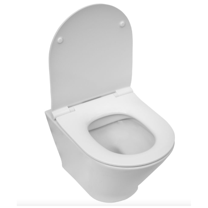 Miska WC podwieszana Rimless ROCA GAP ROUND COMPACTO biała A3460NB000