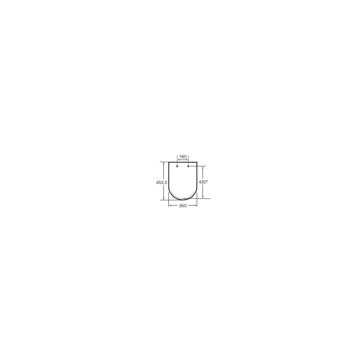 Deska WC wolnoopadająca ultra slim ROCA GAP SQUARE biała A801472003