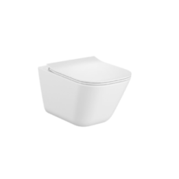 Miska WC z deską ultra slim ROCA GAP SQUARE biała A34H472000