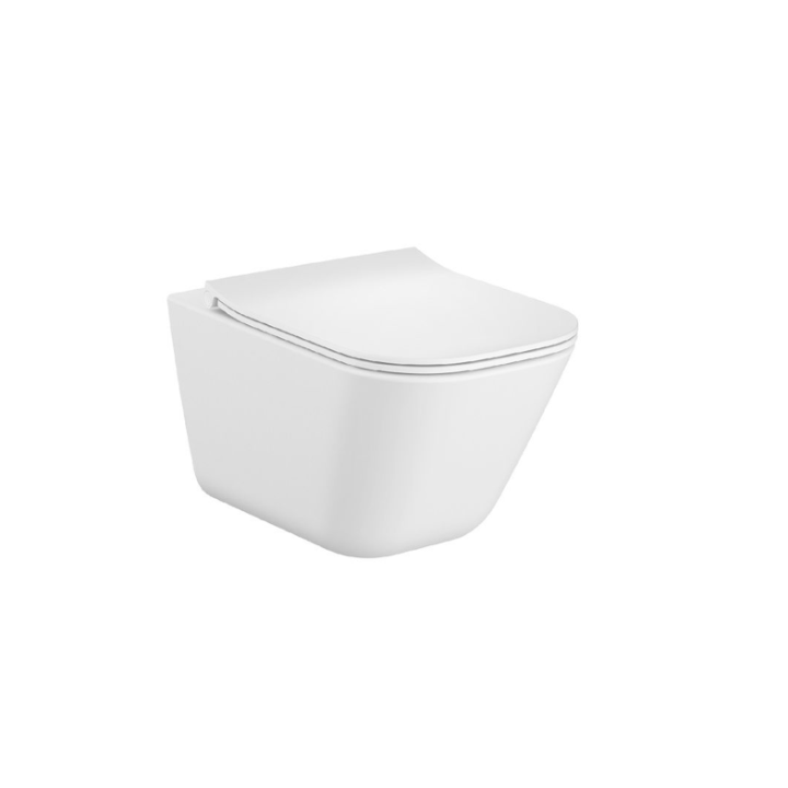 Miska WC z deską ultra slim ROCA GAP SQUARE biała A34H472000