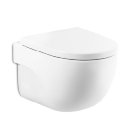 Miska WC podwieszana Rimless ROCA MERIDIAN COMPACTO biała A346244000