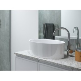 Umywalka nablatowa Besco Uniqa 32x46x17cm biała UMD-U-NB