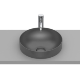 Umywalka blatowa 37x37 cm ROCA INSPIRA ROUND onyks A32752R640