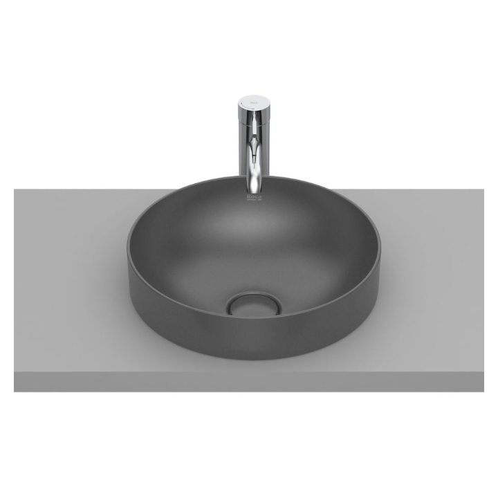 Umywalka blatowa 37x37 cm ROCA INSPIRA ROUND onyks A32752R640