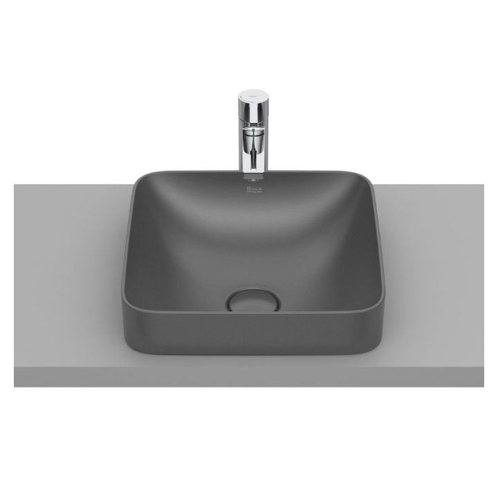 Umywalka blatowa 37x37 cm ROCA INSPIRA SQUARE onyks A32753R640