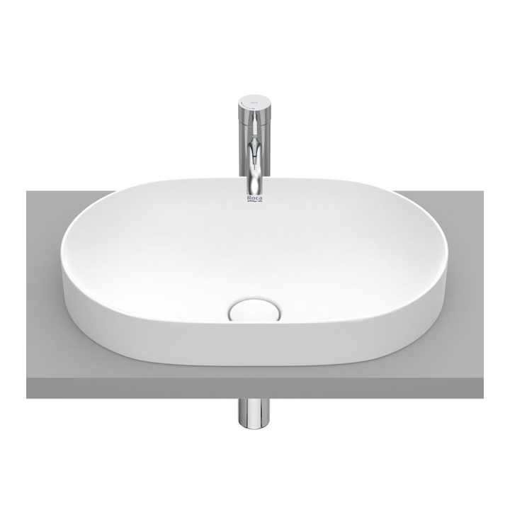 Umywalka blatowa 55x37 cm ROCA INSPIRA ROUND biały mat A327527620