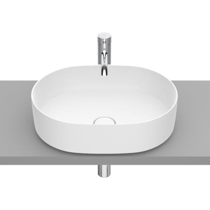 Umywalka nablatowa 50x37 cm ROCA INSPIRA ROUND biały mat A327520620