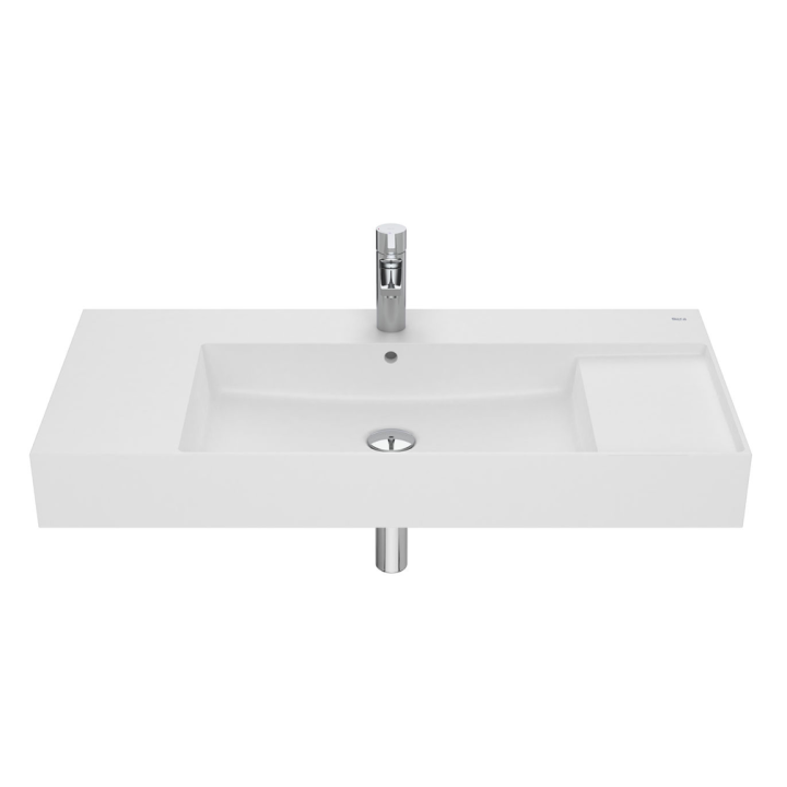 Umywalka ścienna 100x49 cm ROCA INSPIRA SQUARE biały mat A32752A620