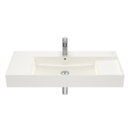Umywalka ścienna 100x49 cm ROCA INSPIRA SQUARE beżowa A32752A650