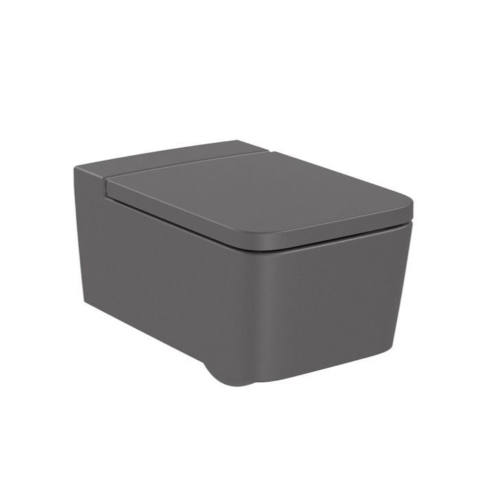 Miska WC podwieszana Rimless ROCA INSPIRA SQUARE onyks A346537640