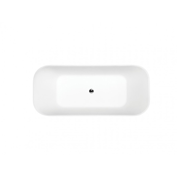 WANNA WOLNOSTOJĄCA BESCO ASSOS S-LINE B&W 160X70CM BLACK&WHITE WMD-160-ALW