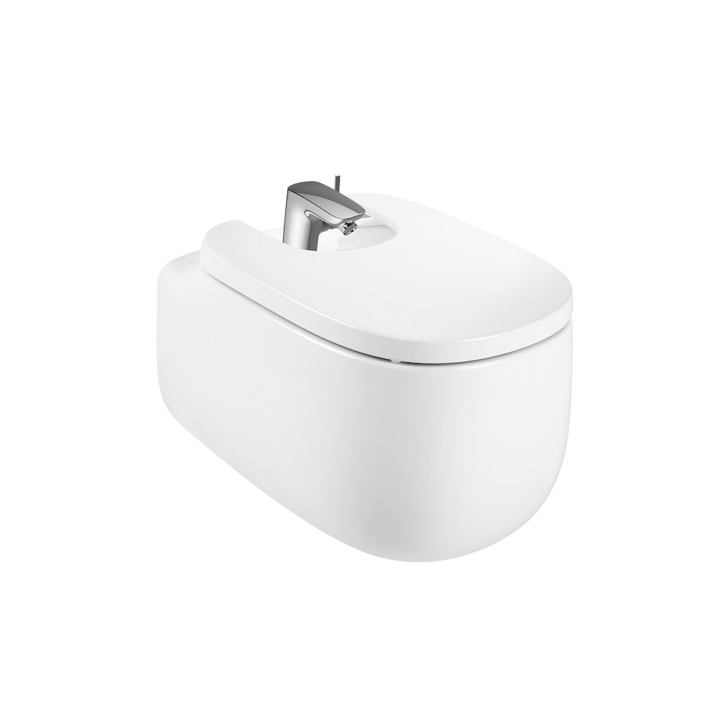 Bidet podwieszany z otworami pod pokrywę ROCA BEYOND biały A3570B6000